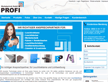 Tablet Screenshot of leuchtreklame.net
